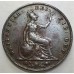 GREAT BRITAIN UK 1856 . HALF 1/2 PENNY . ERROR . INCORRECT SPELLING
